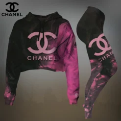 CHANEL Premium Cropped Hoodie Leggings Set  LUX-CRF+DDK-QFQ1L9ZY