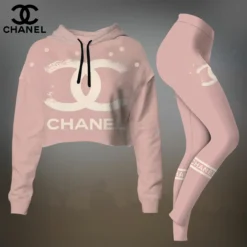 CHANEL Premium Cropped Hoodie Leggings Set  LUX-CRF+DDK-VBVVEWTS
