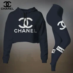 CHANEL Premium Cropped Hoodie Leggings Set  LUX-CRF+DDK-FNVAY0Z6