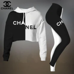 CHANEL Premium Cropped Hoodie Leggings Set  LUX-CRF+DDK-HVFHF3V1