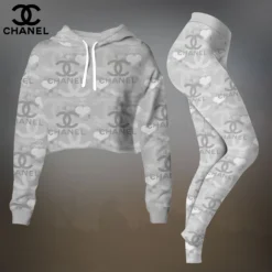 CHANEL Premium Cropped Hoodie Leggings Set  LUX-CRF+DDK-YX0AE2N6