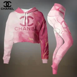 CHANEL Premium Cropped Hoodie Leggings Set  LUX-CRF+DDK-ANJPVC7Q