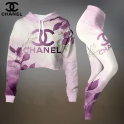 CHANEL Premium Cropped Hoodie Leggings Set  LUX-CRF+DDK-AHP7EXL1