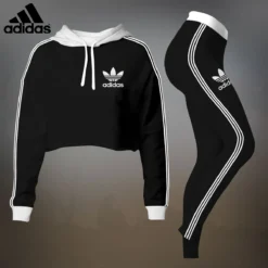 ADIDAS Premium Cropped Hoodie Leggings Set  LUX-CRF+DDK-TF2JBUYG