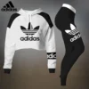 ADIDAS Premium Cropped Hoodie Leggings Set  LUX-CRF+DDK-VK0D1PSR