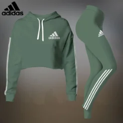 ADIDAS Premium Cropped Hoodie Leggings Set  LUX-CRF+DDK-4GHTQDUN