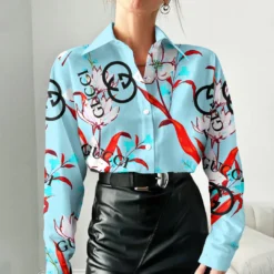 GUCCI Luxury Long Sleeve Button Shirt 2024 LUX-NCY-0000DOEMOB77