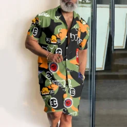 [PREMIUM] GUCCI Hawaii Shirt & Short Summer 2025 LUX-CY-STK-VS000GFKCL8I5