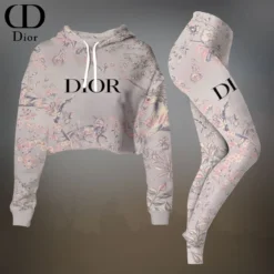 C.DIOR Premium Cropped Hoodie Leggings Set  LUX-CRF+DDK-8UROL69A