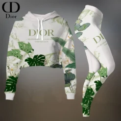 C.DIOR Premium Cropped Hoodie Leggings Set  LUX-CRF+DDK-FWYHOHO9
