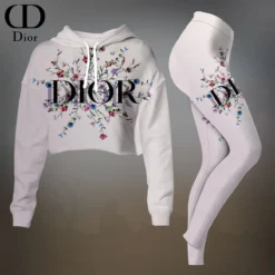 C.DIOR Premium Cropped Hoodie Leggings Set  LUX-CRF+DDK-H0EDTKUT