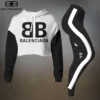 BALENCIAGA Premium Cropped Hoodie Leggings Set  LUX-CRF+DDK-OHKWVHDI