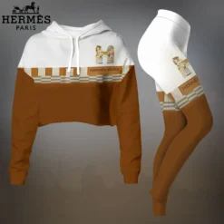 HERMÈS Premium Cropped Hoodie Leggings Set  LUX-CRF+DDK-C6L03SSD