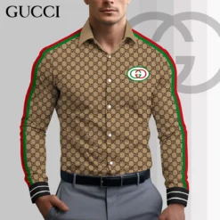 GUCCI Premium Long Sleeve Button Shirt LUX-CCY-NKT2KEYZ