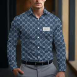 GUCCI Premium Long Sleeve Button Shirt LUX-CCY-MDGTRTLB