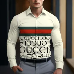 GUCCI Premium Long Sleeve Button Shirt LUX-CCY-QOAABPUQ