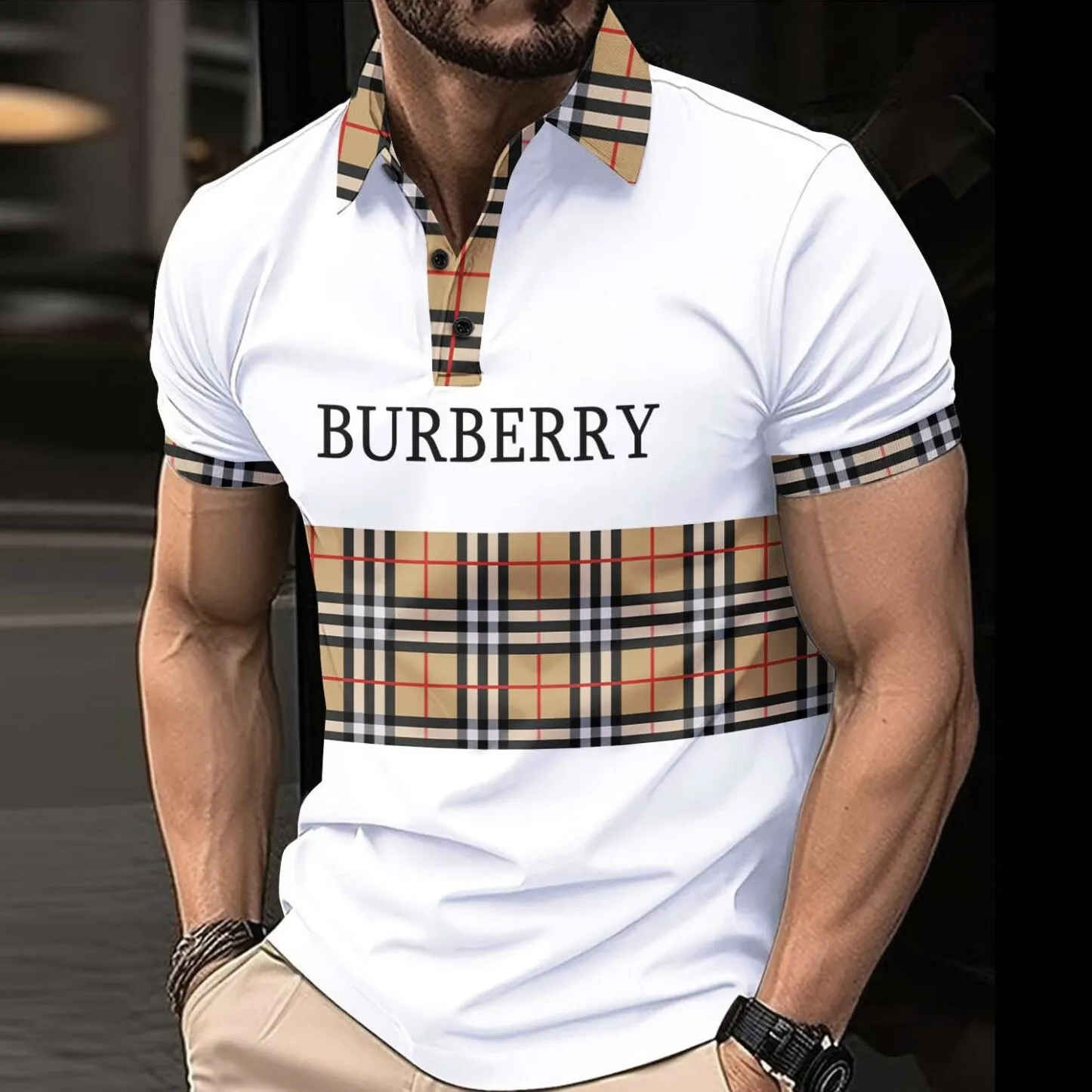 BURBERRY Limited Edition Polo Shirt Best Selling 2025 LUX-PO-000RUUK8P5T