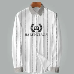 [NEW] Premium BALENCIAGA Long Sleeve Button Shirt MRS- CCY-0000WPEZDBUL