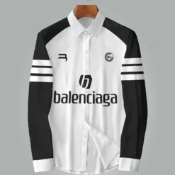 [NEW] Premium BALENCIAGA Long Sleeve Button Shirt MRS- CCY-0000WPEZDBUS