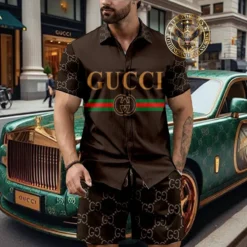 [NEW] Luxury GUCCI Hawaii Shirt & Short Summer 2025 LUX-BKGCY+STK-GC1320
