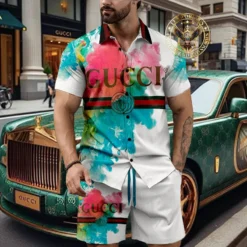 [NEW] Luxury GUCCI Hawaii Shirt & Short Summer 2025 LUX-BKGCY+STK-GC1333