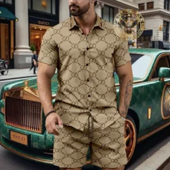 [NEW] Luxury GUCCI Hawaii Shirt & Short Summer 2025 LUX-BKGCY+STK-GC1328