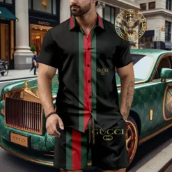 [NEW] Luxury GUCCI Hawaii Shirt & Short Summer 2025 LUX-BKGCY+STK-GC1325