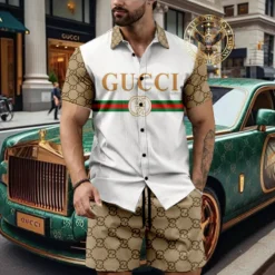 [NEW] Luxury GUCCI Hawaii Shirt & Short Summer 2025 LUX-BKGCY+STK-GC1323