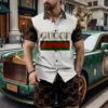 [NEW] Luxury GUCCI Hawaii Shirt & Short Summer 2025 LUX-BKGCY+STK-GC1319
