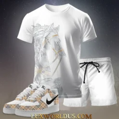 BURBERRY Limited Edition T-Shirt & Short Match AF1 Sneaker 2025 LUX-TX+STK+F40-0FMZC3TM4