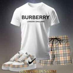 BURBERRY Limited Edition T-Shirt & Short Match AF1 Sneaker 2025 LUX-TX+STK+F40-0JDOOPDCA