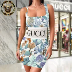 Premium GUCCI Tanktop Dress 💖 WOMEN 2025 LUX-DB-000DHJ4ANUI
