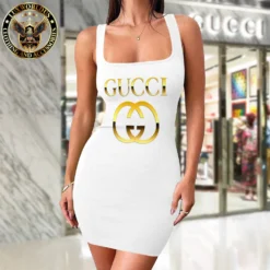 Premium GUCCI Tanktop Dress 💖 WOMEN 2025 LUX-DB-000T8FU3P06