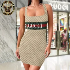 Premium GUCCI Tanktop Dress 💖 WOMEN 2025 LUX-DB-000DU0JCZMF