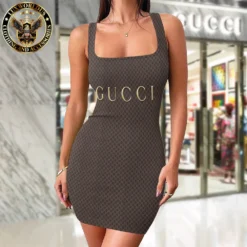 Premium GUCCI Tanktop Dress 💖 WOMEN 2025 LUX-DB-000YCWJXBUH