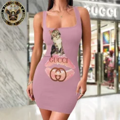 Premium GUCCI Tanktop Dress 💖 WOMEN 2025 LUX-DB-000YMKYIHJT