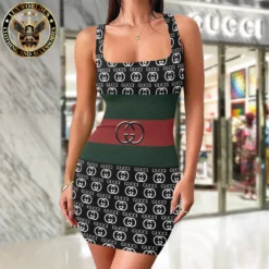 Premium GUCCI Tanktop Dress 💖 WOMEN 2025 LUX-DB-000EHEFECH4