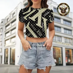 [LIMITED] LOUIS VUITTON 💖 Premium Crop T-Shirt Summer 2024  LUX-CNTX-LV000GW57UJDO