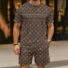 LOUIS VUITTON Limited Edition T-Shirt & Shorts Set  LUX-TX+STK-0FASZPFQI