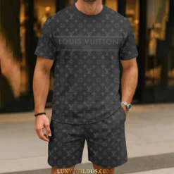 LOUIS VUITTON Limited Edition T-Shirt & Shorts Set  LUX-TX+STK-0DYAH2NRX