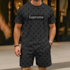 LOUIS VUITTON Limited Edition T-Shirt & Shorts Set  LUX-TX+STK-04IWGMVLY