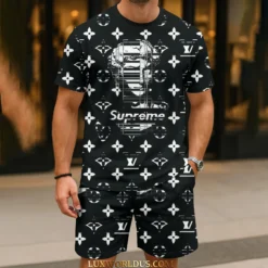 LOUIS VUITTON Limited Edition T-Shirt & Shorts Set  LUX-TX+STK-0QQSEFBYV