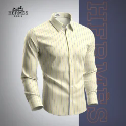 HERMÈS Premium Long Sleeve Button Shirt 2025 LUX-CCY-05JQWFDHU