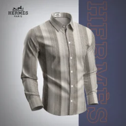 HERMÈS Premium Long Sleeve Button Shirt 2025 LUX-CCY-0NPKWQ6GY