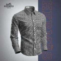 HERMÈS Premium Long Sleeve Button Shirt 2025 LUX-CCY-0F6DSKWEJ