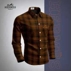 HERMÈS Premium Long Sleeve Button Shirt 2025 LUX-CCY-0R4ZBLKEN
