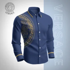 VERSACE Premium Long Sleeve Button Shirt 2025 LUX-CCY-00RFCANIR