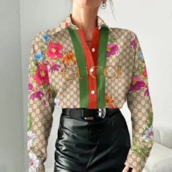 GUCCI Luxury Long Sleeve Button Shirt 2024 LUX-NCY-0000KGOKM0A8