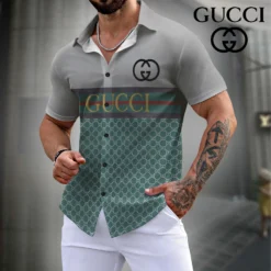 GUCCI Premium Short Sleeve Button Shirt LUX-SP-001BM8T7E1I