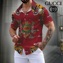 GUCCI Premium Short Sleeve Button Shirt LUX-SP-001JF4Y42IY